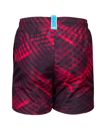 Kąpielówki szorty chłopięce Arena Boy's Water Prints Beach Boxer Ao Junior Dark Purple Multi