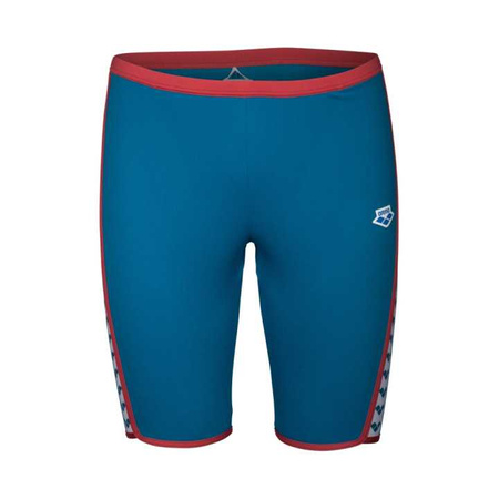 Kąpielówki męskie Arena Men's Icons Swim Jammer Solid Blue Cosmo Astro Red