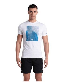Koszulka męska Arena Men T-Shirt Solid Cotton White Water Monogram