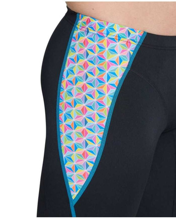 Kąpielówki męskie Arena Men's Starfish Swim Jammer Black White Multi