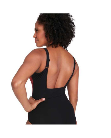 Strój kąpielowy damski Speedo Shaping Crystalux Black Red