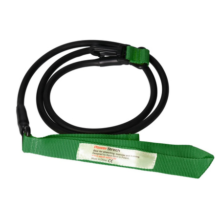 Guma do ćwiczeń na ląd z uchwytem i paskiem Dryland Set Resistance Green