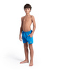 Szorty kąpielówki chłopięce Arena Junior Boy's Beach Boxer Solid Blue Lake Soft Green