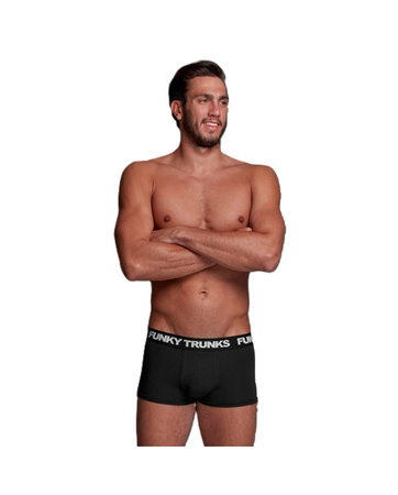 Bielizna męska bokserki spodenki bawełniane Funky Trunks Black Attack