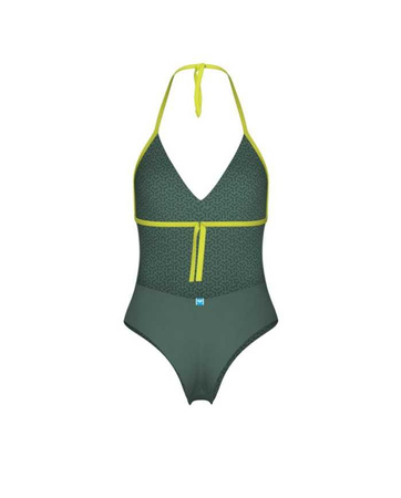 Strój kąpielowy damski Arena Women's Pro_File Tie Back Sage Soft Green