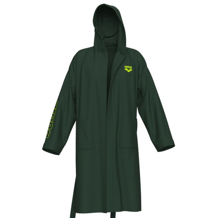 Szlafrok kąpielowy unisex Arena Zeppelin Light Robe Dark Sage Arctic Lime