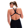 Strój startowy damski Speedo LZR Valor Kneeskin Open Back Afture Navy Miami Lilac