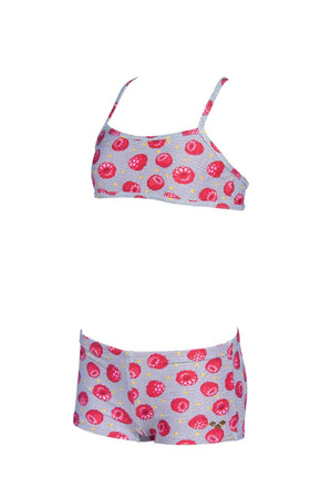 Strój kąpielowy dziewczęcy Arena Girl's Tropical Summer Top White Red