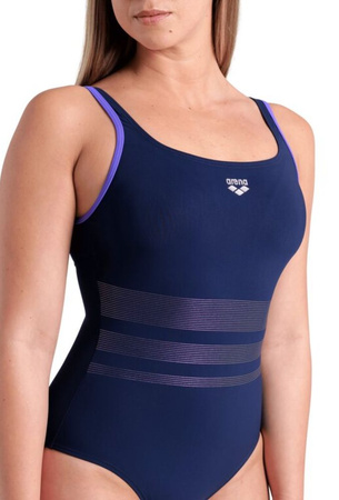 Strój kąpielowy damski Arena Women's Bodylift Rosa Wing Back Navy Violet