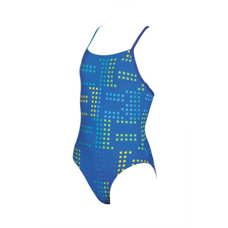 Strój kąpielowy dziewczęcy Arena Girl's Neon Junior Pix Blue Royal Turquoise