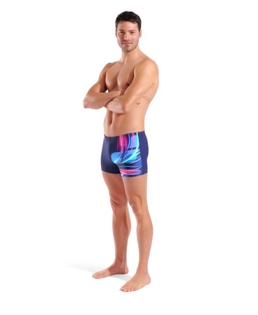 Kąpielówki bokserki męskie Arena Men's Bloom Swim Short Multi Navy-Navy