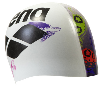 Czepek do pływania na basen silikonowy unisex Arena HD Sea Turtles