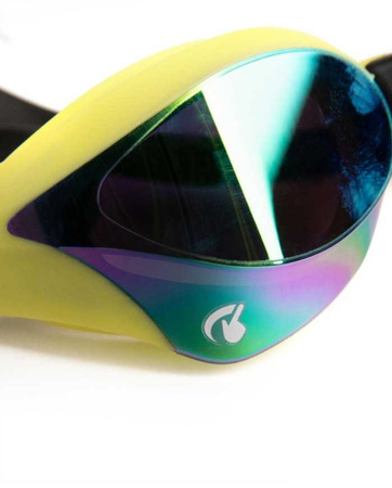 Okulary pływackie na basen Arena Cobra Core Swipe Mirror Emerald Cyber Lime