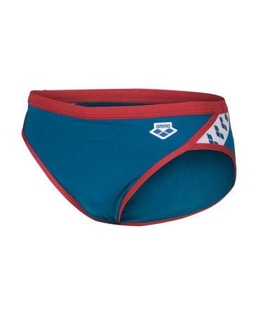 Kąpielówki slipy męskie Arena Men's Icons Briefs Solid Blue Cosmo Astro Red