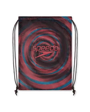 Plecak worek sportowy unisex Speedo Printed Mesh Bag 35l Red