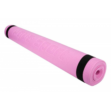 Mata do ćwiczeń jogi Aqua-Sport Powerstrech Yoga Pro Pink
