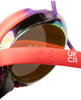 Okulary pływackie na basen Arena Tracks Mirror Copper Plum Bright Coral