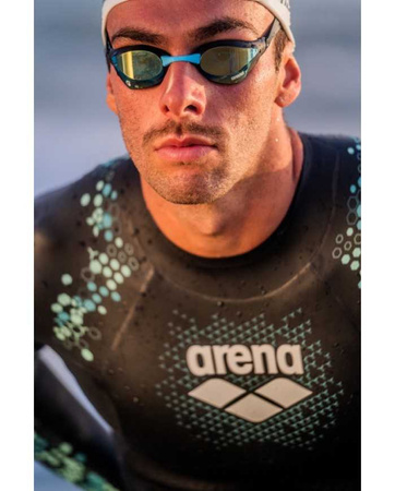 Pianka pływacka triathlon Arena Storm Wetsuit Man Coral Blue Black