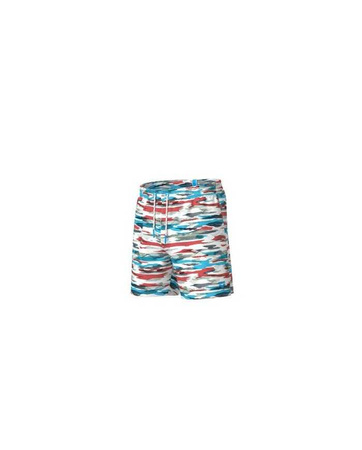 Szorty kąpielowe męskie Arena Men's Beach Boxer White Turquoise
