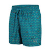 Spodenki szorty męskie Arena Men's Beach Boxer Allover Green Lake Logo