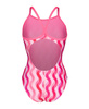 Strój kąpielowy damski Arena Women's Ripple Print Swimsuit Lightdrop Multi Pink-Shocking Pink
