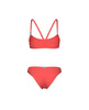 Strój kąpielowy dwuczęściowy damski Arena Women's Essentials Bikini Bandeau Calypso Coral