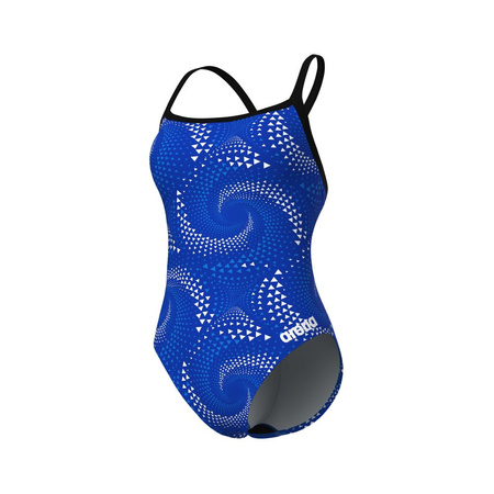 Strój kąpielowy damski Arena Women's Fireflow Swimsuit Challenge Black Team Royal