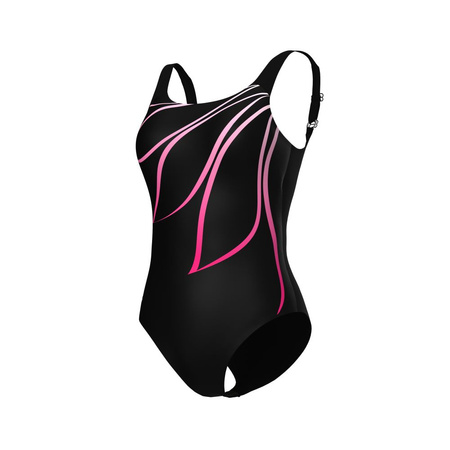 Strój kąpielowy damski jednoczęściowy Arena Women's Swimsuit Giorgia Squared Back Black