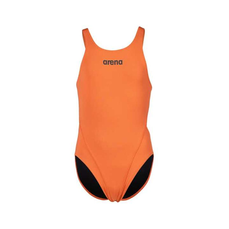 Strój kąpielowy dziewczęcy Arena Girl's Team Swimsuit Swim Tech Solid Nespola Asphalt