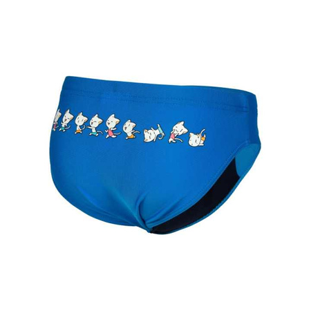 Slipy kąpielowe chłopięce Arena Kids Boy's Friends Swim Briefs Graphic Turquoise