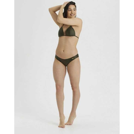 Strój kąpielowy damski Arena Triangle Bikini Solid Dark Olive
