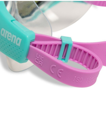 Okulary maska do pływania dla dzieci Arena The One Mask Junior Mirror Blue Water Violet