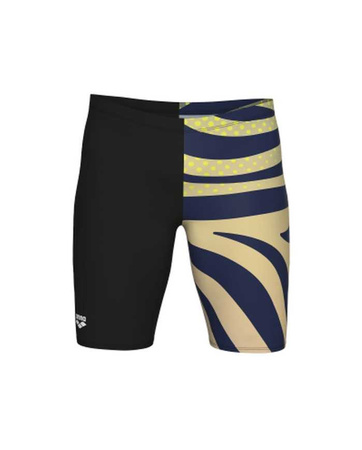 Kąpielówki męskie Arena Men's Multi Stripes Swim Jammer Black White Multi