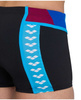 Kąpielówki męskie bokserki Arena Men's Icons Swim Short Panel Black Neon Blue Red Fandango Turquoise
