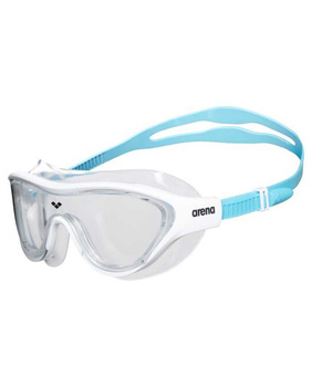 Okulary maska pływacka dla dzieci Arena The One Mask Junior Clear White Light Blue