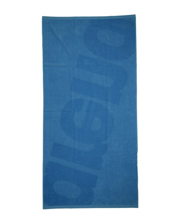 Ręcznik kąpielowy Arena Beach Towel Logo II Blue Cosmo