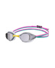 Okulary pływackie na basen Arena Python Mirror Silver White Fuchsia