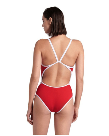 Strój kąpielowy damski Arena Women Team Icons Superfly Solid Red White