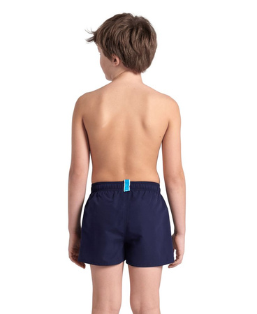 Szorty kąpielówki chłopięce Arena Boy's Beach Short Logo Navy Turquoise