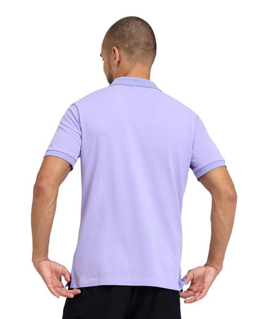 Koszulka polo męska Arena Men's Poloshirt Solid Cotton Piquet Lavanda Dark Lavanda