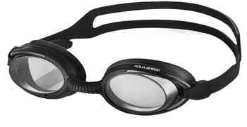 Okulary pływackie dla dorosłych na basen unisex Aqua Speed Malibu Black