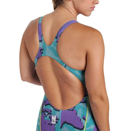 Strój startowy damski Arena Women Powerskin ST 2.0 Map Illusion Open Back