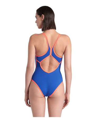 Strój kąpielowy damski Arena Women's Pro_File V Back Royal Bright Coral