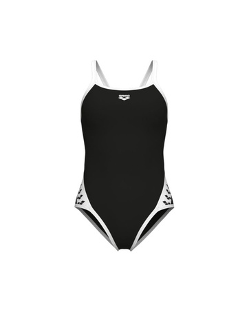Strój kąpielowy damski Arena Women Team Icons Superfly Solid Black White