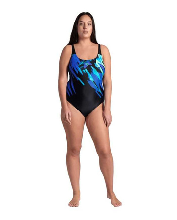 Strój kąpielowy damski Arena Women's Plus Size Talea U Back Black Multi