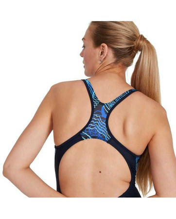 Strój kąpielowy damski Speedo Shaping Laneback Navy