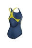 Strój kąpielowy damski Arena Women's Swim Pro Back Graphic Grey Blue Soft Green