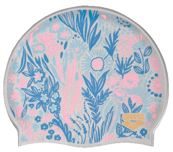 Czepek pływacki na basen Arena Flat Siliconee Lydia Flowers