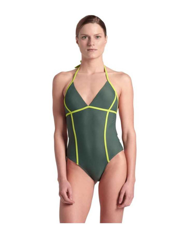 Strój kąpielowy damski Arena Women's Pro_File Tie Back Sage Soft Green