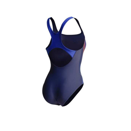 Strój kąpielowy damski Arena Women's My Crystal Swimsuit Control Pro Back Navy Neon Blue